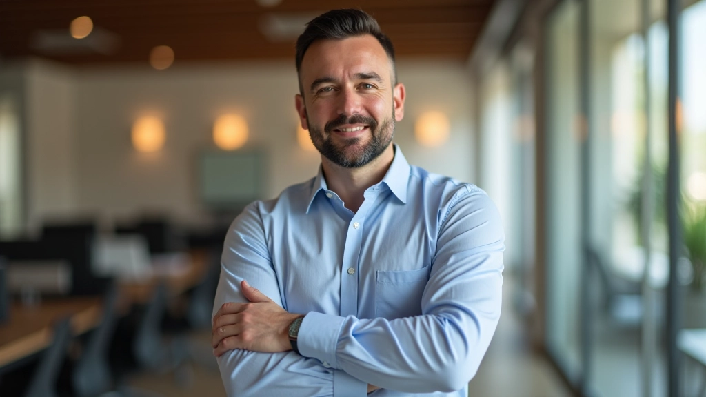 Carlos Oliveira, consultor técnico de sistemas de automação, retrato profissional